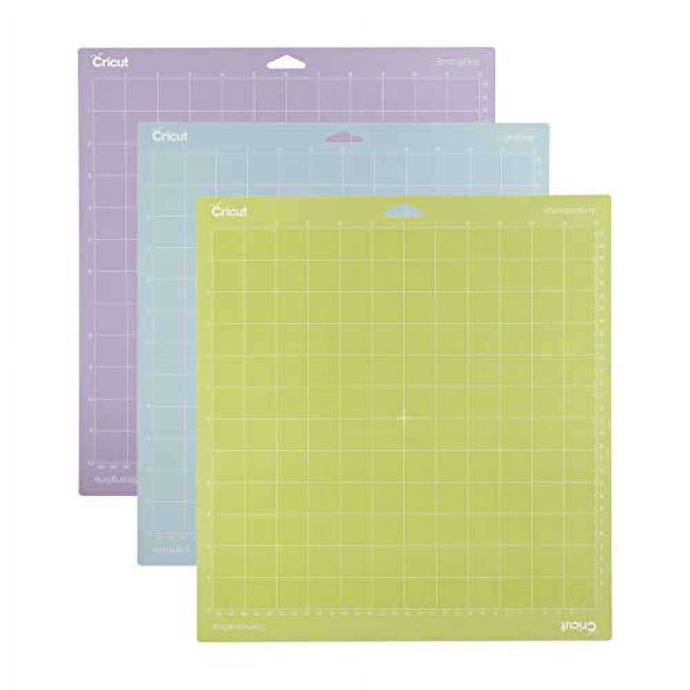 Variety Pack(1 Stronggrip, 1 Lightgrip, 1 Standardgrip) Adhesive Cutting Mat 12"X12" - for  Explore Air 2/ Maker - 3 Pack