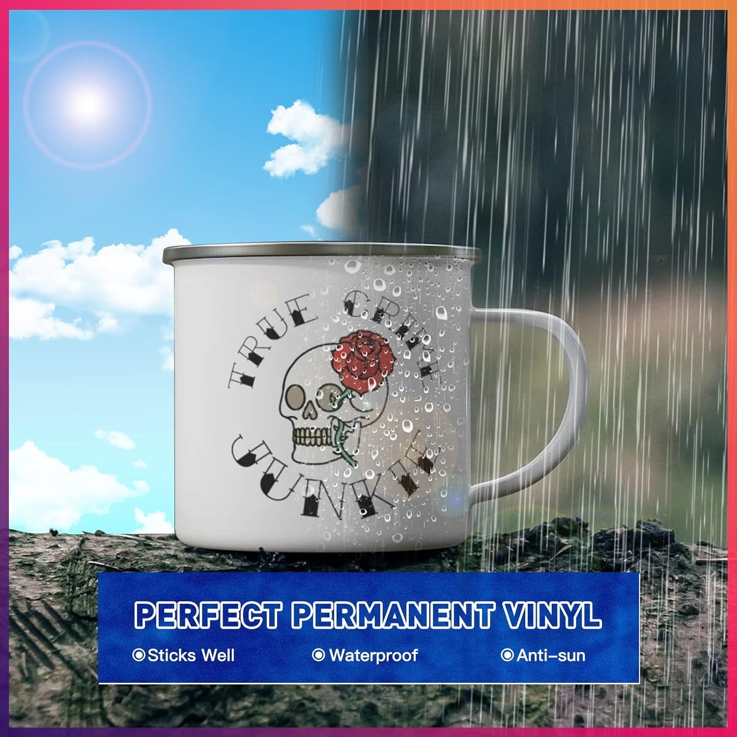 Glossy Green & Glossy Red Permanent Vinyl - 12" X 11FT Adhesive Permanent Vinyl Roll Compatible with Cricut Cutting Machine