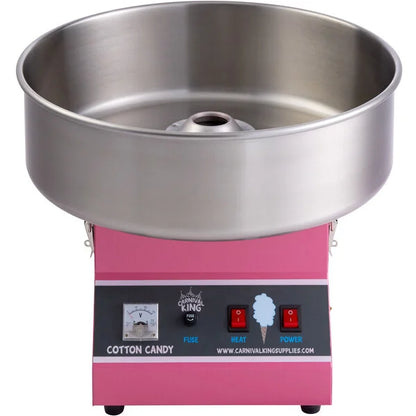 Carnival King CCME21 Cotton Candy Machine with 21" Stainless Steel Bowl - 110V