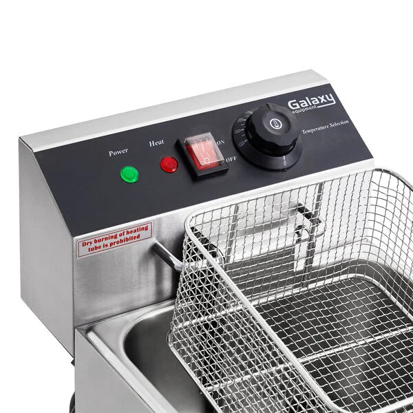 Galaxy EF10E 10 lb. Electric Countertop Fryer - 110V, 1600W