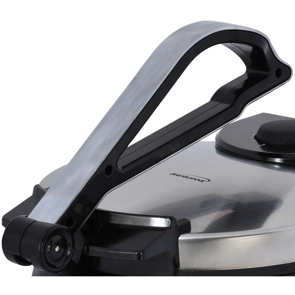 TS-128 Stainless Steel Non-Stick Electric Tortilla Maker, 10-Inch