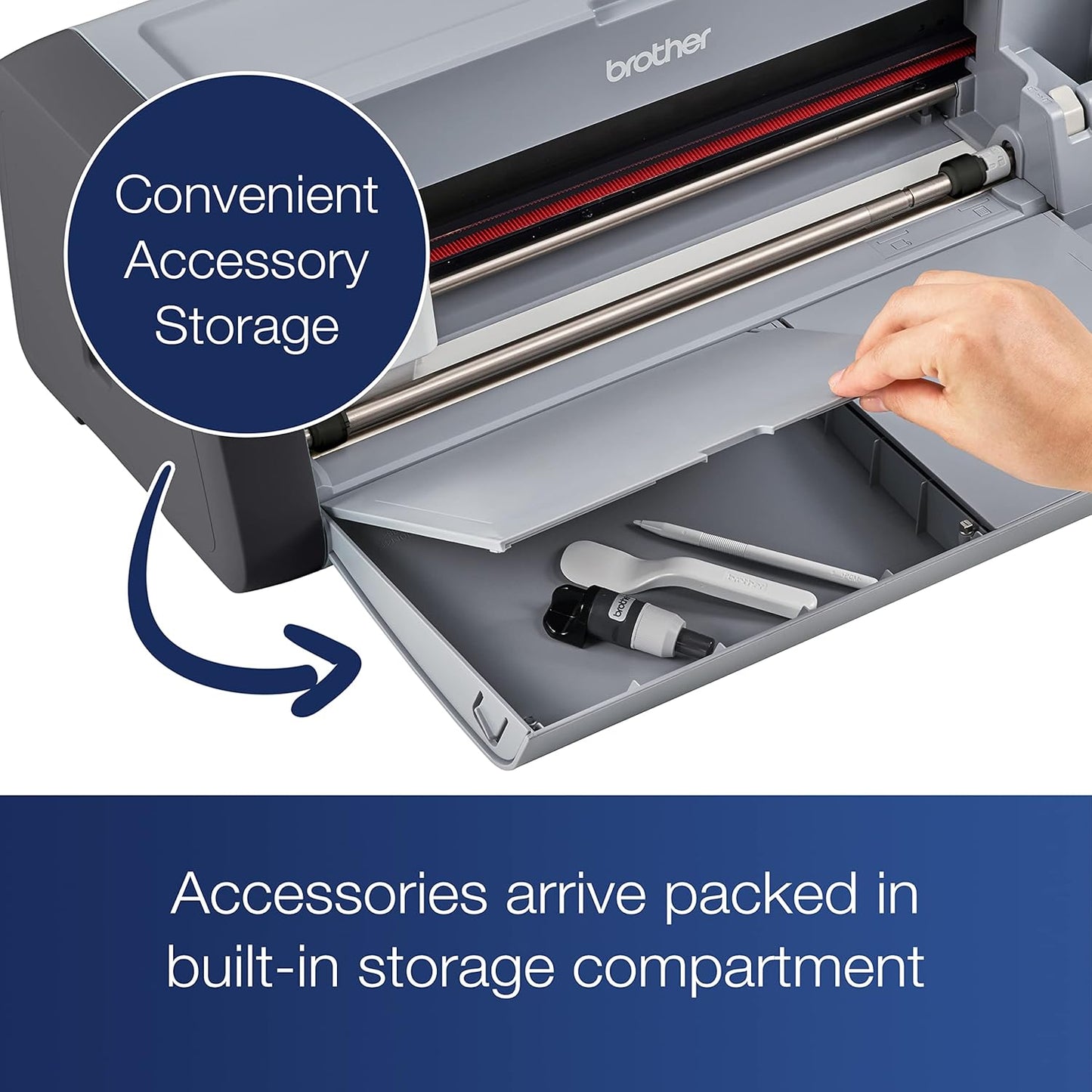 Scanncut SDX125EGY Electronic DIY Cutting Machine with Scanner, Make Custom Stickers, Vinyl Wall Art, Greeting Cards and More with 682 Included Patterns, Grey