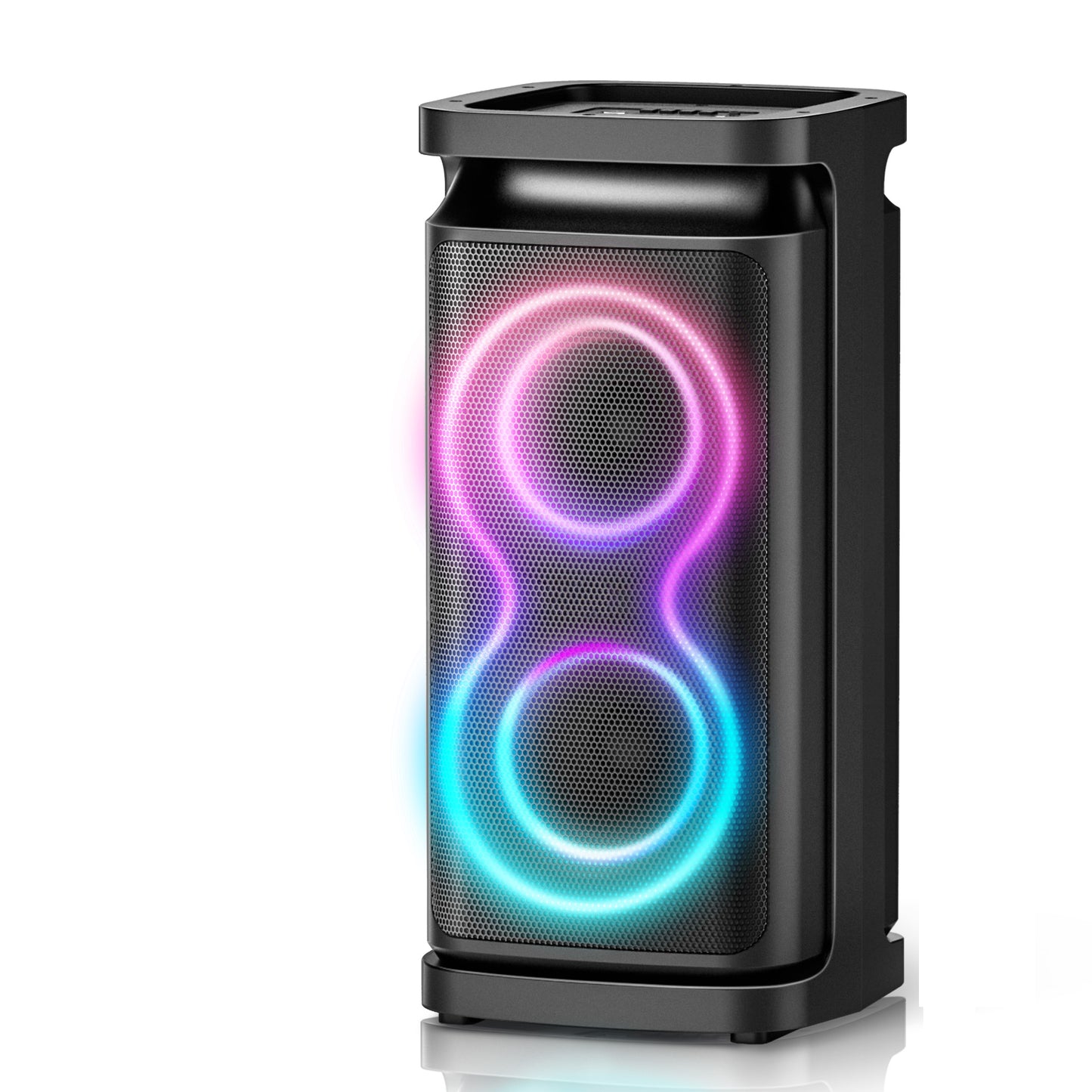 Portable Party Speaker with Loud Sound and Microphone Jack, IPX7 Wireless Outdoor Bluetooth Speaker Support USB TF AUX, for DJ, Karaoke Night, Indoor and Outdoor Party