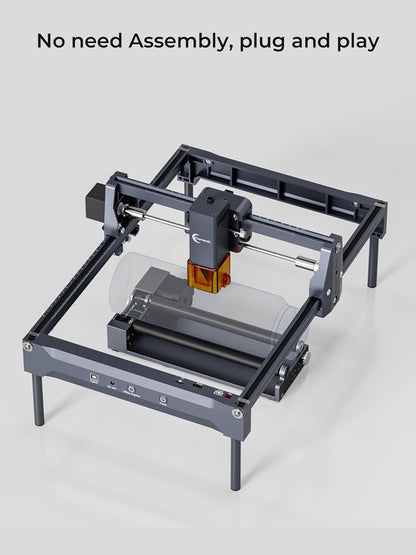 Rotary Roller with Bracket, Y-Axis Rotary Roller 360° Rotation for Cylindrical Objects, Tumbler, Cups, Bottles, Pens, Wine, Laser Rotary Aattachment for Carverall Laser Engraver and Cutter
