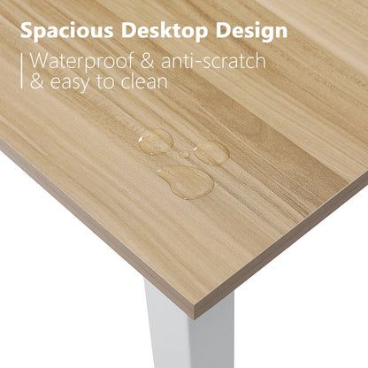 43 Inch Computer Desk Home Writing Desk Office Furniture Computer Table Study Writing Table Workstation Modern Simple PC Desk for Small Spaces Home Office, Walnut