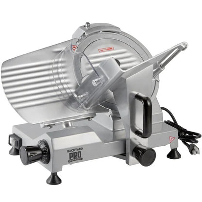 Backyard Pro SL110E Butcher Series 10" Manual Gravity Feed Meat Slicer - 120V