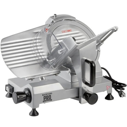 Backyard Pro SL110E Butcher Series 10" Manual Gravity Feed Meat Slicer - 120V