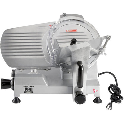 Backyard Pro SL110E Butcher Series 10" Manual Gravity Feed Meat Slicer - 120V