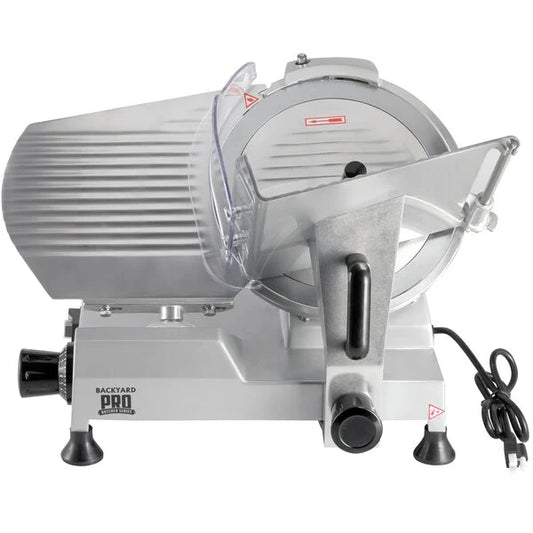 Backyard Pro SL112E Butcher Series 12" Manual Gravity Feed Meat Slicer - 120V
