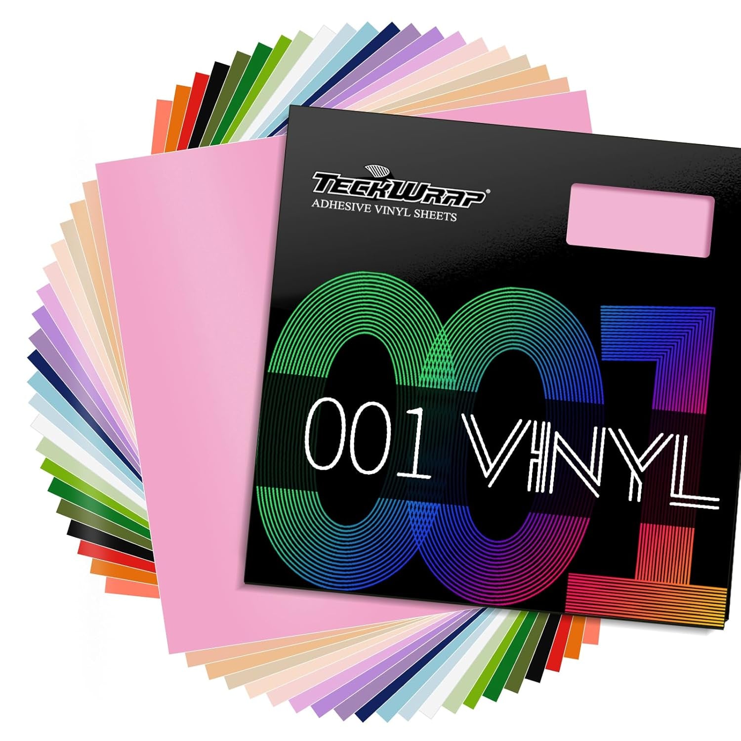 001 Matte Permanent Vinyl 12" X 12" 21 Colors for Scrapbooking, Vinyl Cutter Machine, Sign Plotters for Home Decor, Logo, Banners, Window Graphics