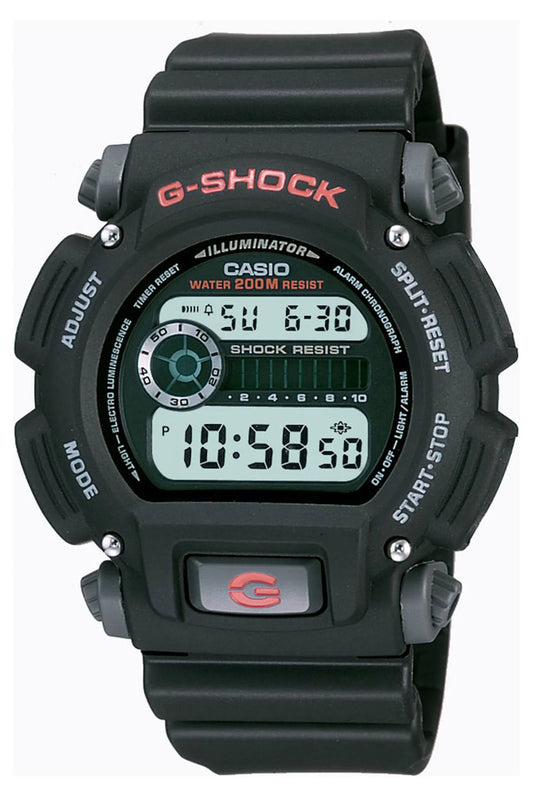 Tough Digital Resin Sports Wristwatch Black DW9052-1V