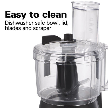 Food Processor and Vegetable Chopper with Easy Clean Bowl Scraper, 10 Cup Capacity, Stainless Steel, 70730