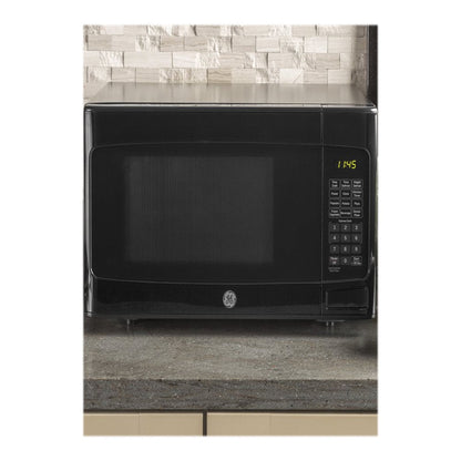 GE® 1.1 Cubic Foot Capacity Countertop Microwave Oven, Black, JES1145DMBB