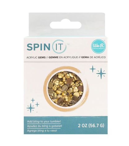 Acrylic Gems 2Oz - Gold - Variety Sizes