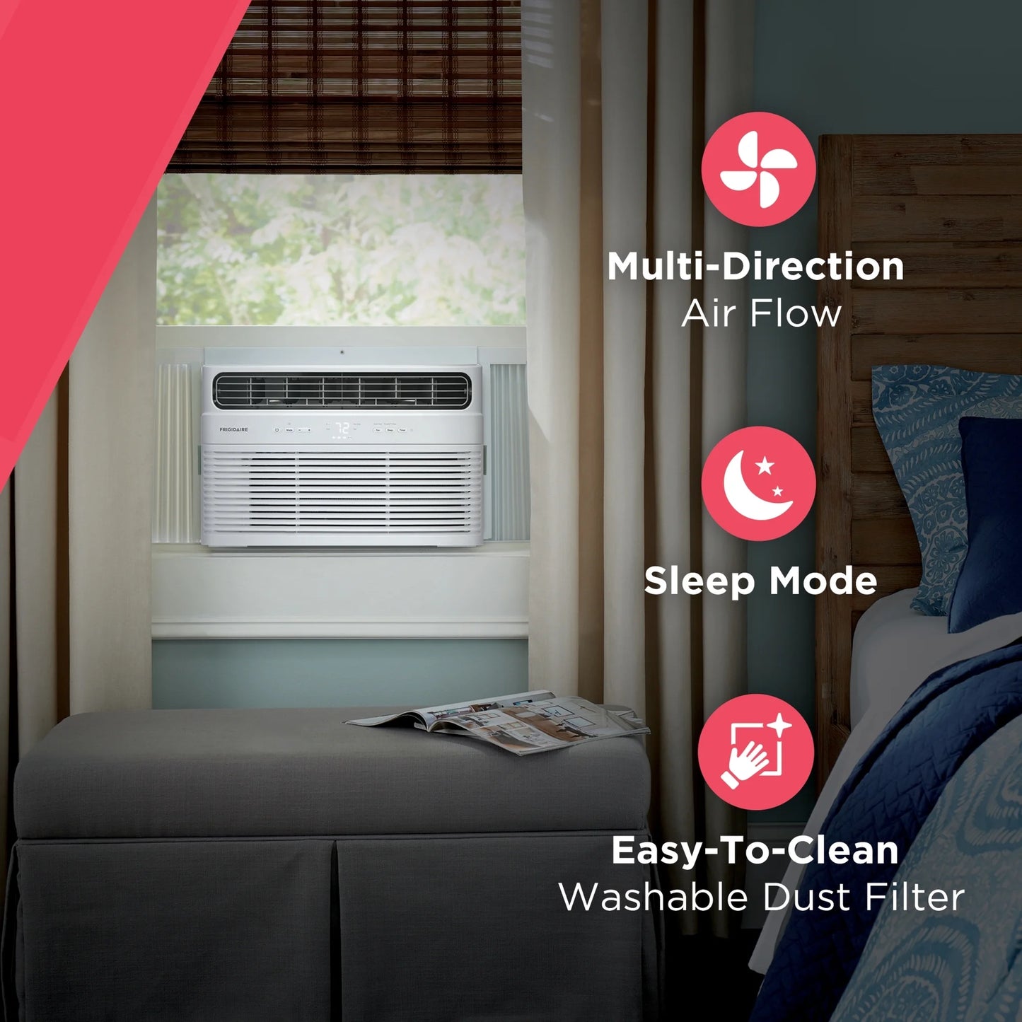 8,000 BTU Window Air Conditioner, White