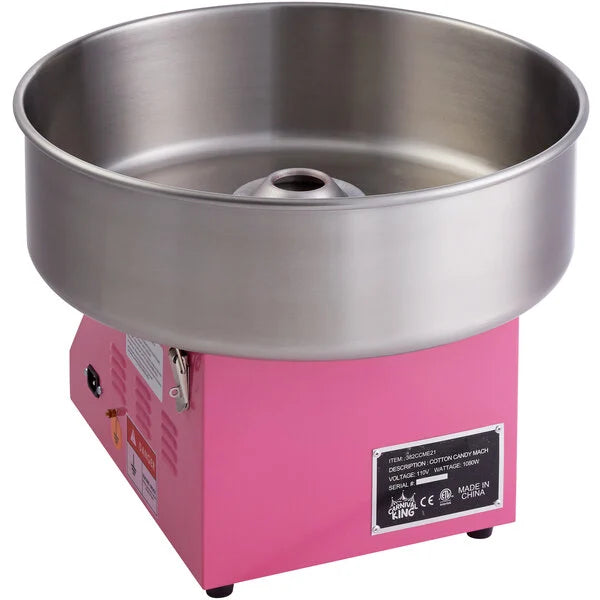 Carnival King CCME21 Cotton Candy Machine with 21" Stainless Steel Bowl - 110V