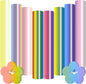 Puff Vinyl Heat Transfer 3D - Puff HTV Vinyl Gradient Colour 8 Sheets 12"X 10" Puff Heat Transfer Vinyl for T-Shirt Clothes Compatible with Cricut Air or Maker (8 Pcs)