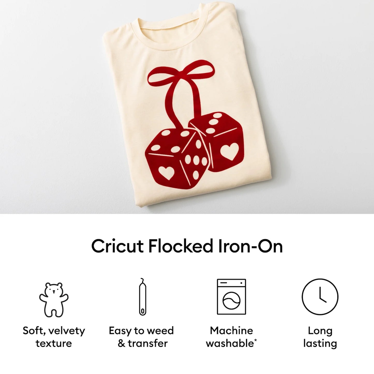 Cricut Classics Sampler 12 in X 12 in Multicolor Flocked Vinyl Sheets 5 Count