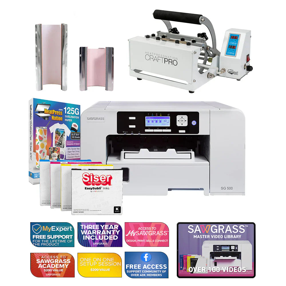 Virtuoso SG500 Siser Easysubli Printer with Craftpro Mug and Tumbler Press