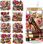 5Pcs Leopard Print Luxury High Heels UV DTF Cup Wraps Winter UV DTF Transfer Sticker for Glass Cups Furniture Craft DIY Crafts，Rub on Transfer Stickers for DIY Water Bottle Laptop Decal Wood Car