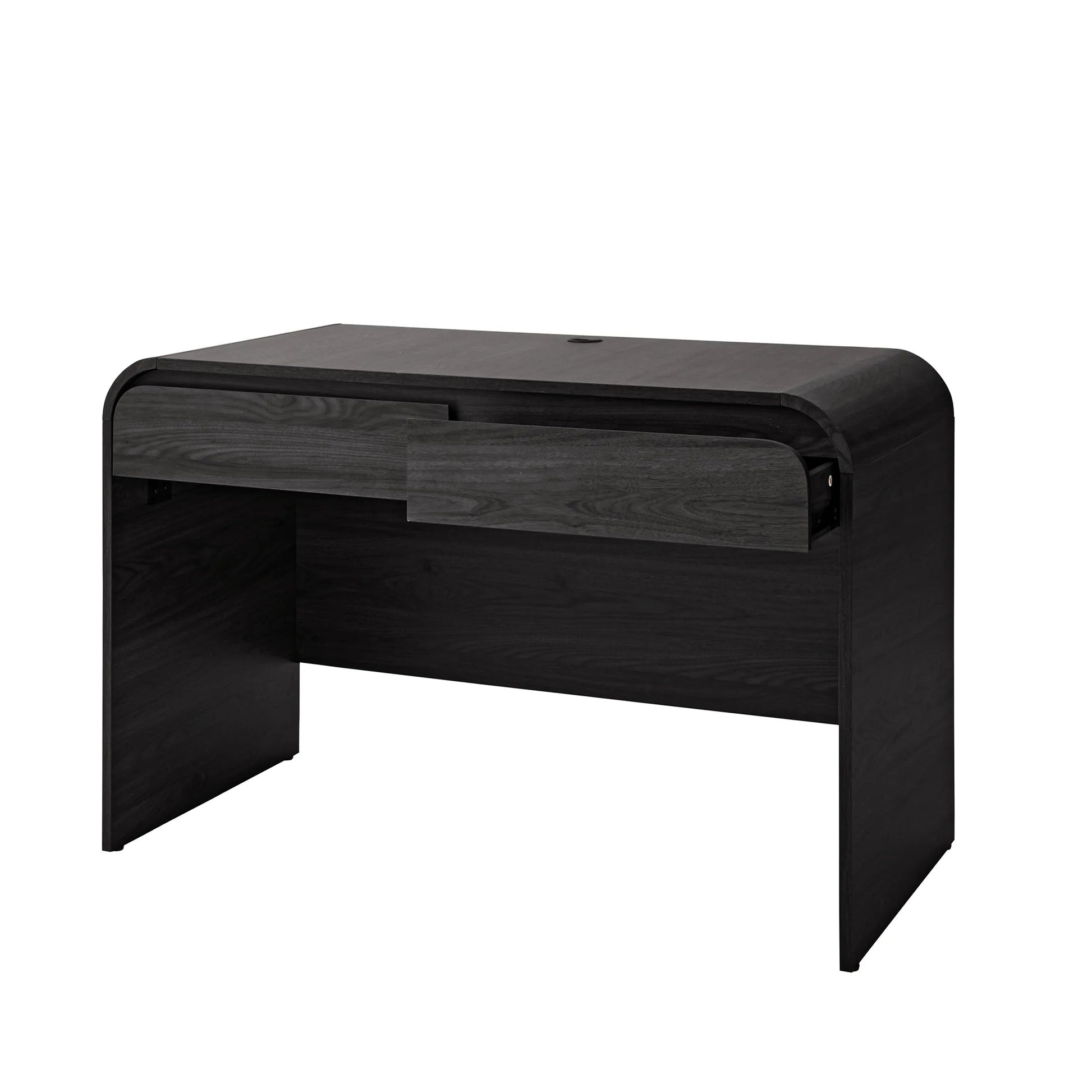 Juliet Rounded Arc Desk, Rich Black Finish