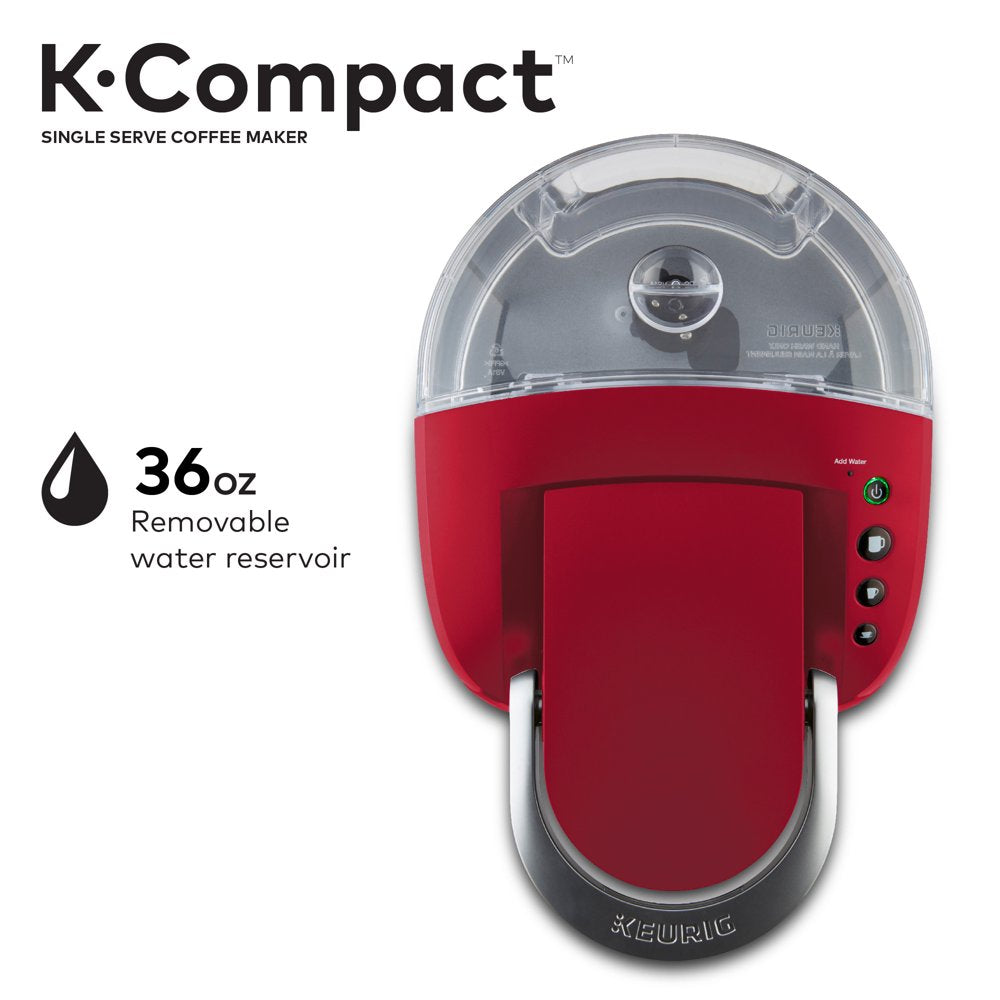 K-Compact Imperial Red Single-Serve K-Cup Pod Coffee Maker