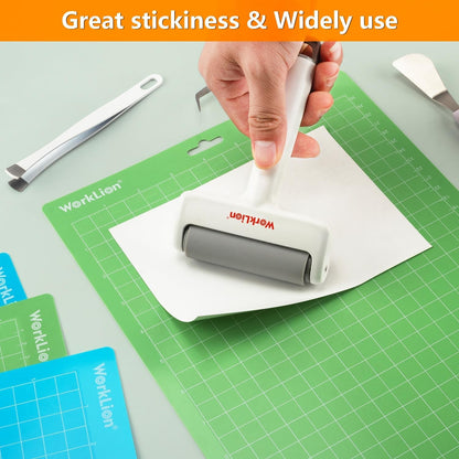 Worklion Cutting Mat for Cricut Joy Xtra: 8.5"X12", 6 Pack (4 Standardgrip & 2 Lightgrip) - Machine Accessories