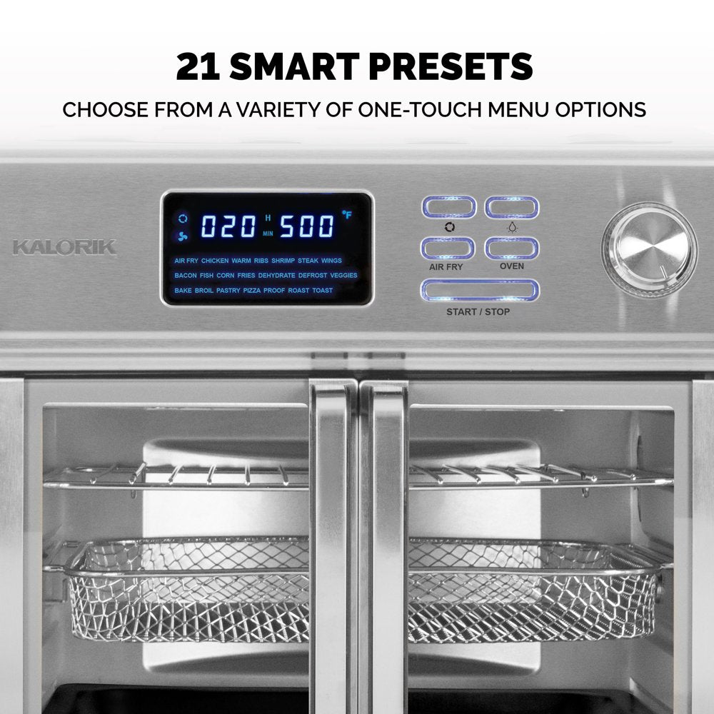 MAXX® 26 Quart Digital Air Fryer Oven, Stainless Steel