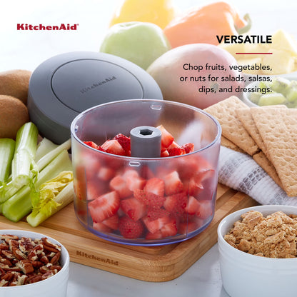 Manual Pull Food Chopper and Processor, Charcoal