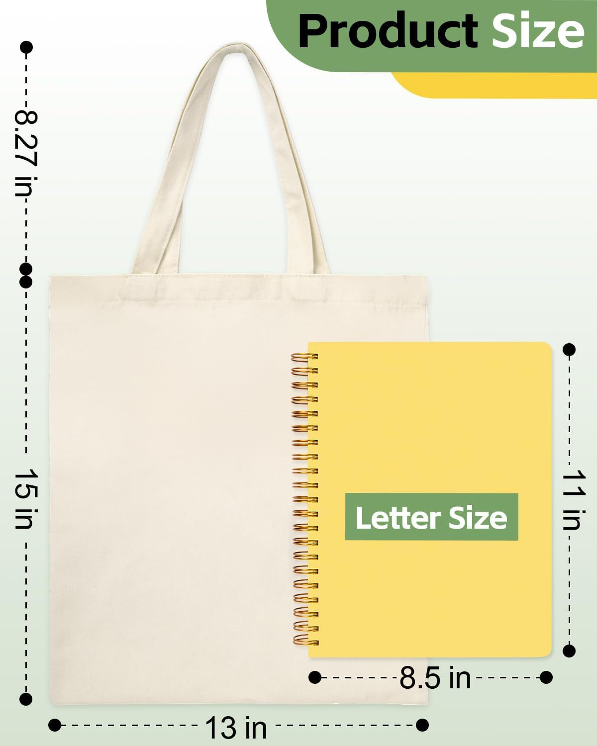 Lzerking Complete DIY Bundle - 50 Pack 13X15 Blank Canvas Tote Bags + 63 Color Heat Transfer Vinyl Sheets (12"X10") for Cricut/Silhouette