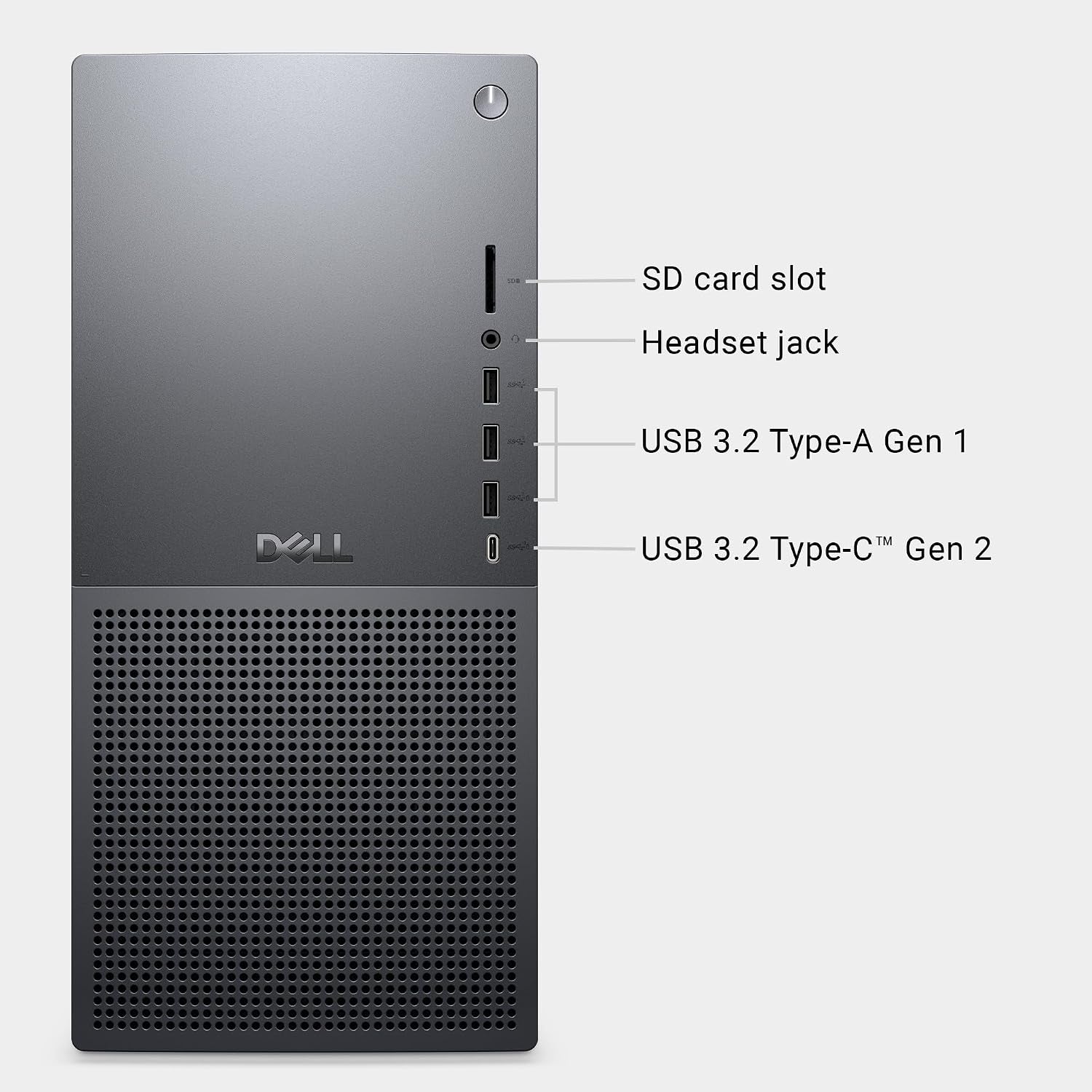 Dell Tower plus EBT2250 Desktop - Intel Core Ultra 7 265 Processor, 16GB DDR5 Memory, 1TB SSD, NVIDIA Geforce RTX 5060, Windows 11 Home, 1 Year Onsite Service, 1-Year Mcafee+Premium Protection - Black