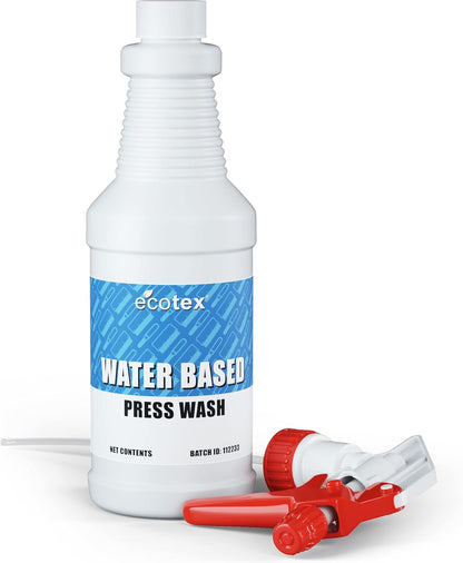 Ecotex® Water Based Press Wash (Gallon - 128 Oz) - Eco-Friendly Mesh Screen Cleaner, for Screen Printing Screen to Remove Water Based Screen Printing Ink - Screen Printing Supplies