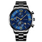 Watches for Men,Elegant Stainless Steel Band Analog Watch,Waterproof Design Quartz Movement Men'S Watches,Style1
