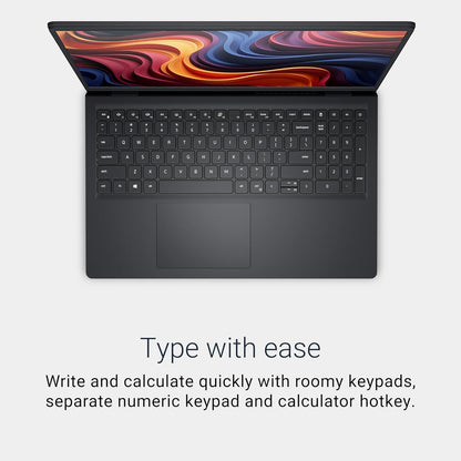 Dell 15 Laptop Dc15255-15.6-Inch FHD 120Hz Display, AMD Ryzen 5-7520U, 8GB LPDDR5 RAM, 512GB SSD, Radeon 610M Graphics, Windows 11 Home, Onsite Service - Carbon Black
