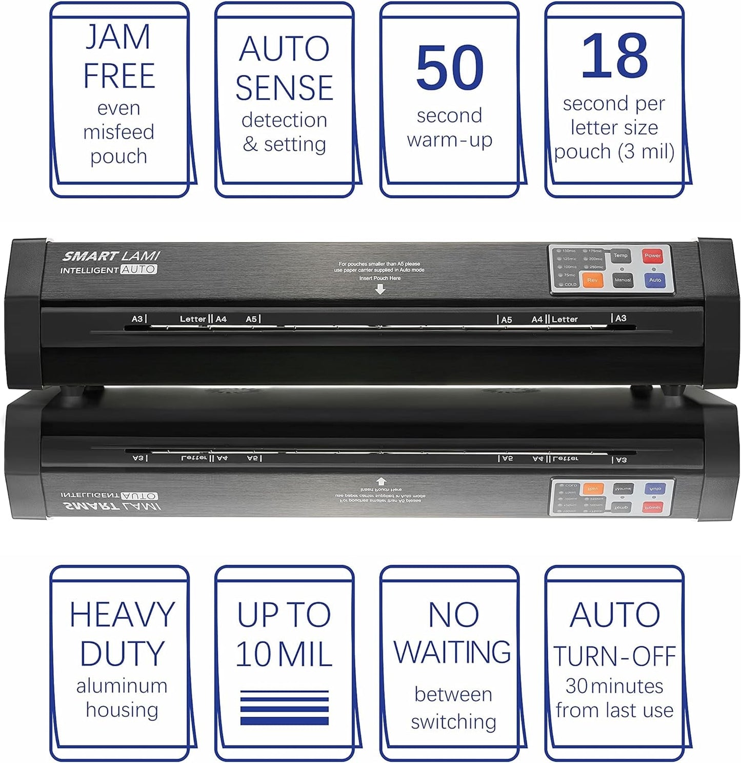 SINCHI Laminator & 3 Mil 200 Pack & 5 Mil 100 Pack Laminating Sheets