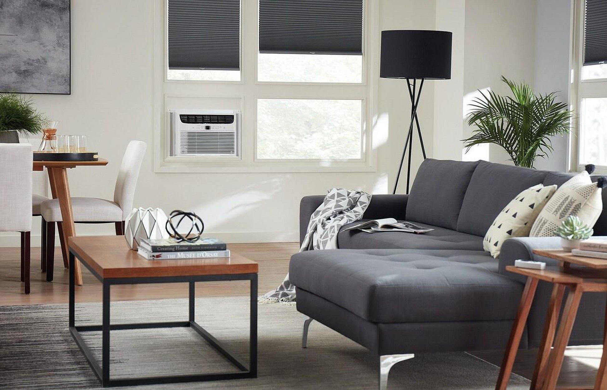 12,000 BTU Window-Mounted Air Conditioner, Programmable 24-Hour On/Off Timer, White