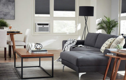 12,000 BTU Window-Mounted Air Conditioner, Programmable 24-Hour On/Off Timer, White