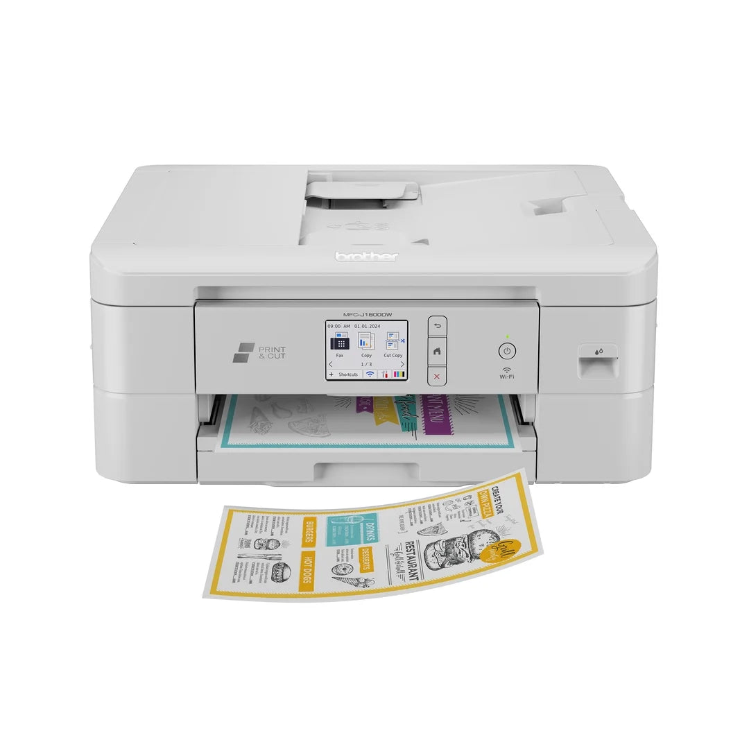 MFC-J1800DW Print & Cut Wireless All-In-One Inkjet Printer with Automatic Paper Cutter