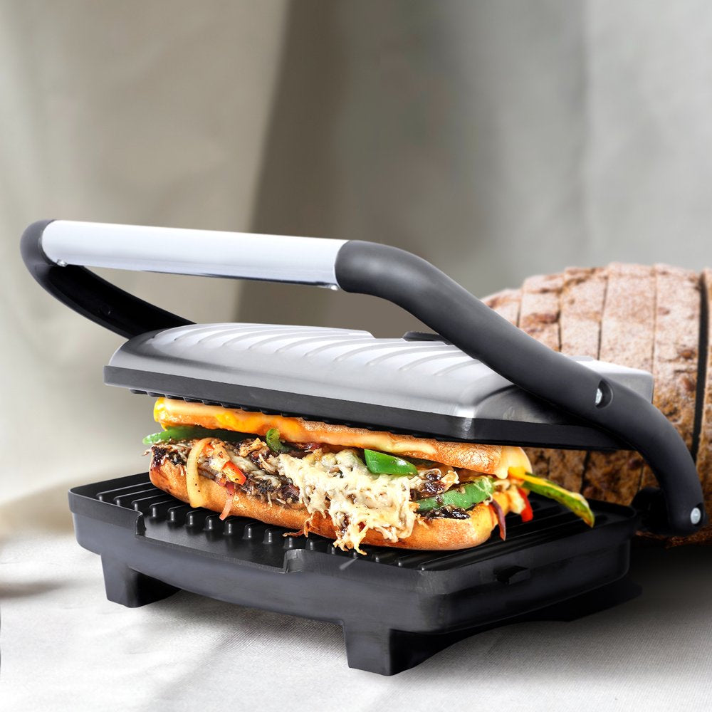 New TS-611 Compact 1000-Watt Non-Stick Panini Press and Sandwich Maker