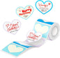 NIIMBOT Refill Label- 300DPI Red & Black Dual Color Sticker Paper Sweet Heart (2"X1.69"/50X43Mm) for School, Office, Retail, Baking & Safety Labels - Compatible with Pro Series Label Makers