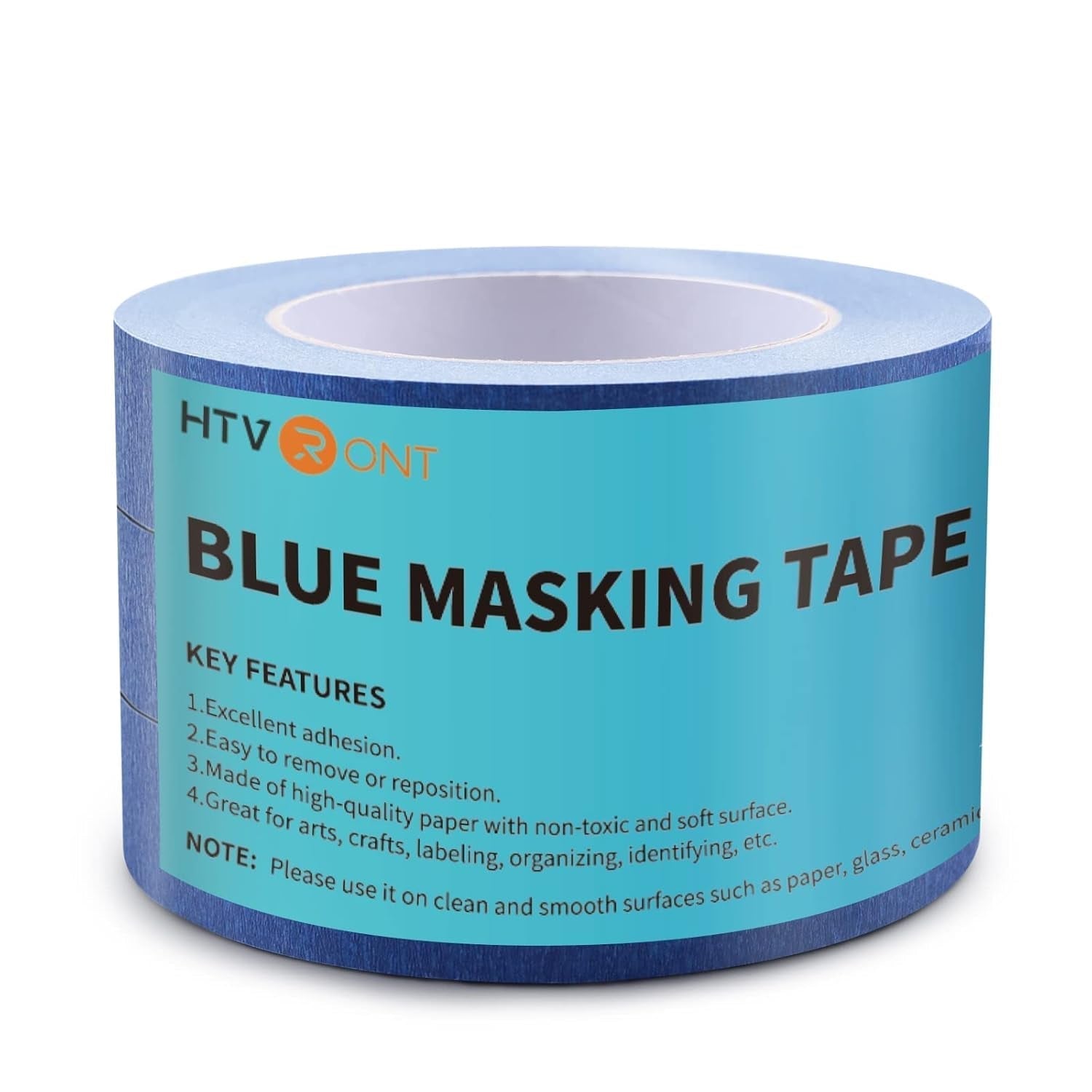 Blue Painters Tape - 1 Inch X 60 Yards X 3 Rolls Masking Tape, Multi-Surface Painters Tape, Paint Tape for Wall, Painting, Craft, Art Supplies, Clean Release Painter'S Blue Tape