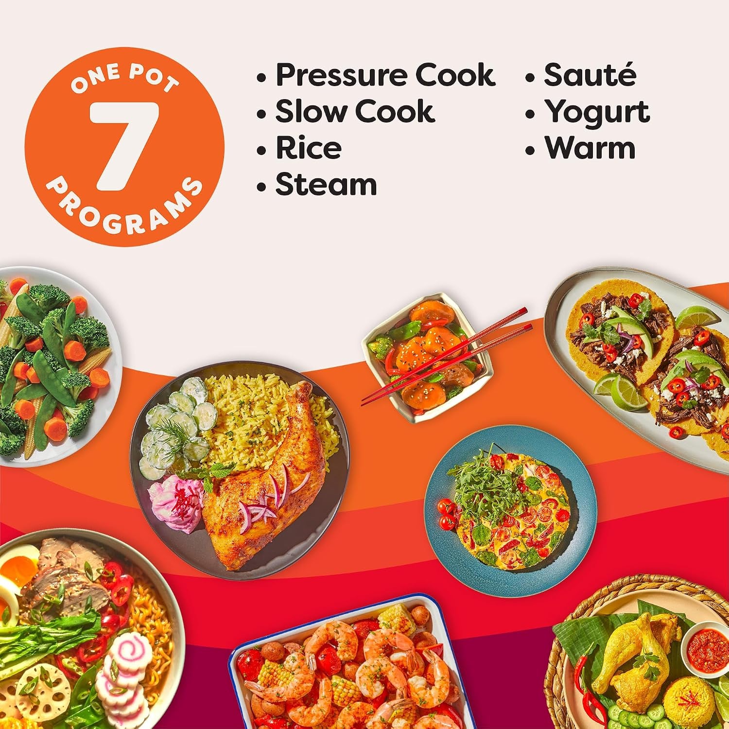 Instant Pot 4QT RIO Mini 7-In-1 Multi-Cooker, Pressure Cooker, Slow Cook, Sauté, Steam, Rice Maker, Yogurt, & Warmer, Rosewater, 4 Quarts