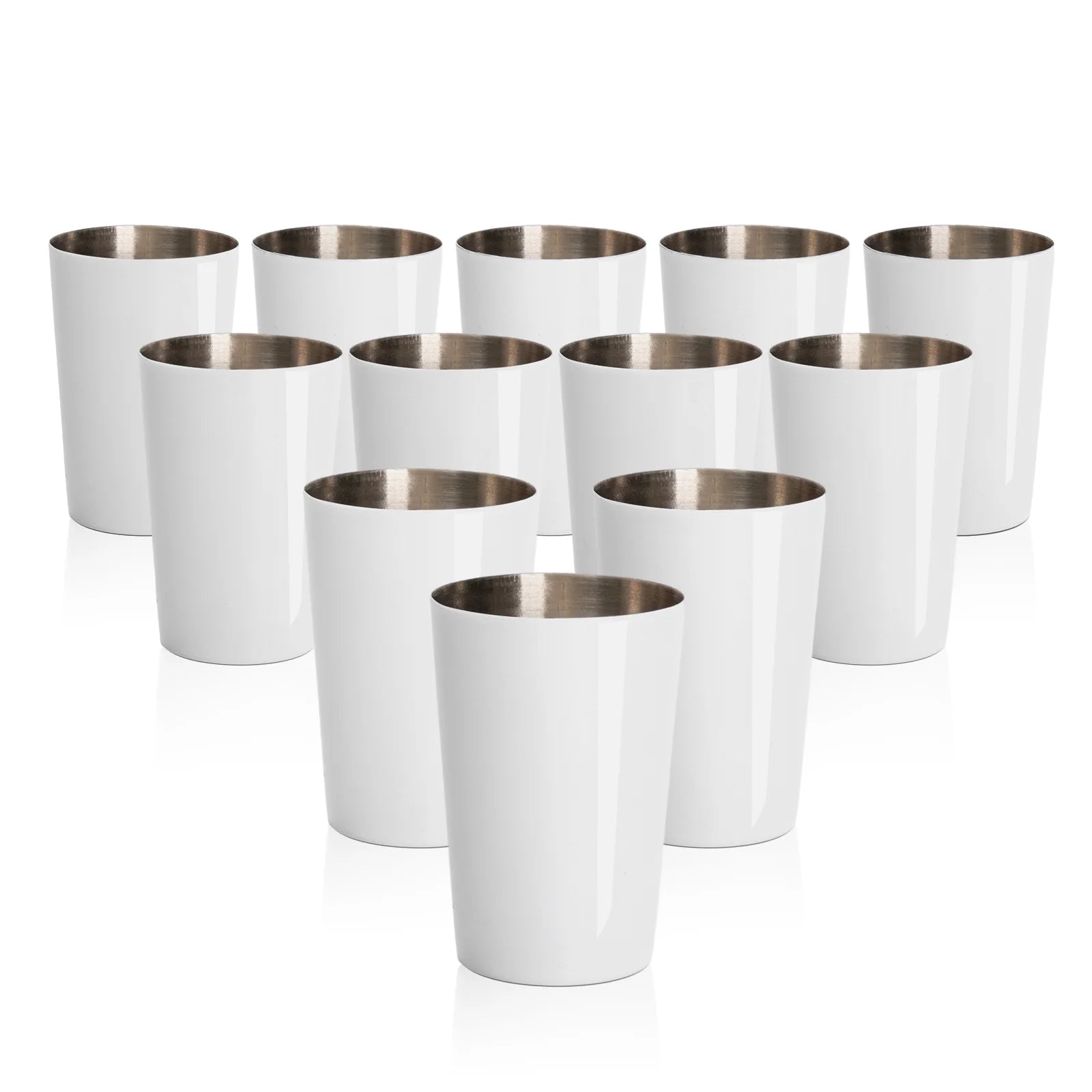 2 OZ Sublimation Shot Glasses Tumblers Blanks Bulk White 12 Pack