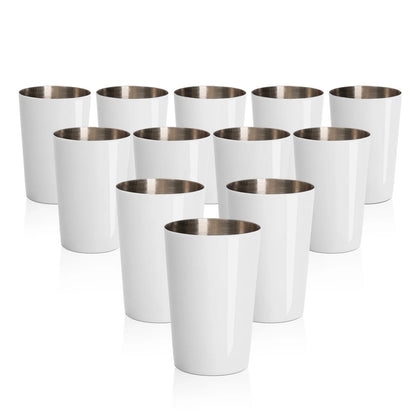 2 OZ Sublimation Shot Glasses Tumblers Blanks Bulk White 12 Pack