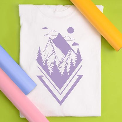 Siser Easyweed Heat Transfer Vinyl 11.8" X 2FT Roll - Compatible with Siser Romeo/Juliet & Other Professional or Craft Cutters - Layerable - CPSIA Certified (Lilac - HEX #A893C0)
