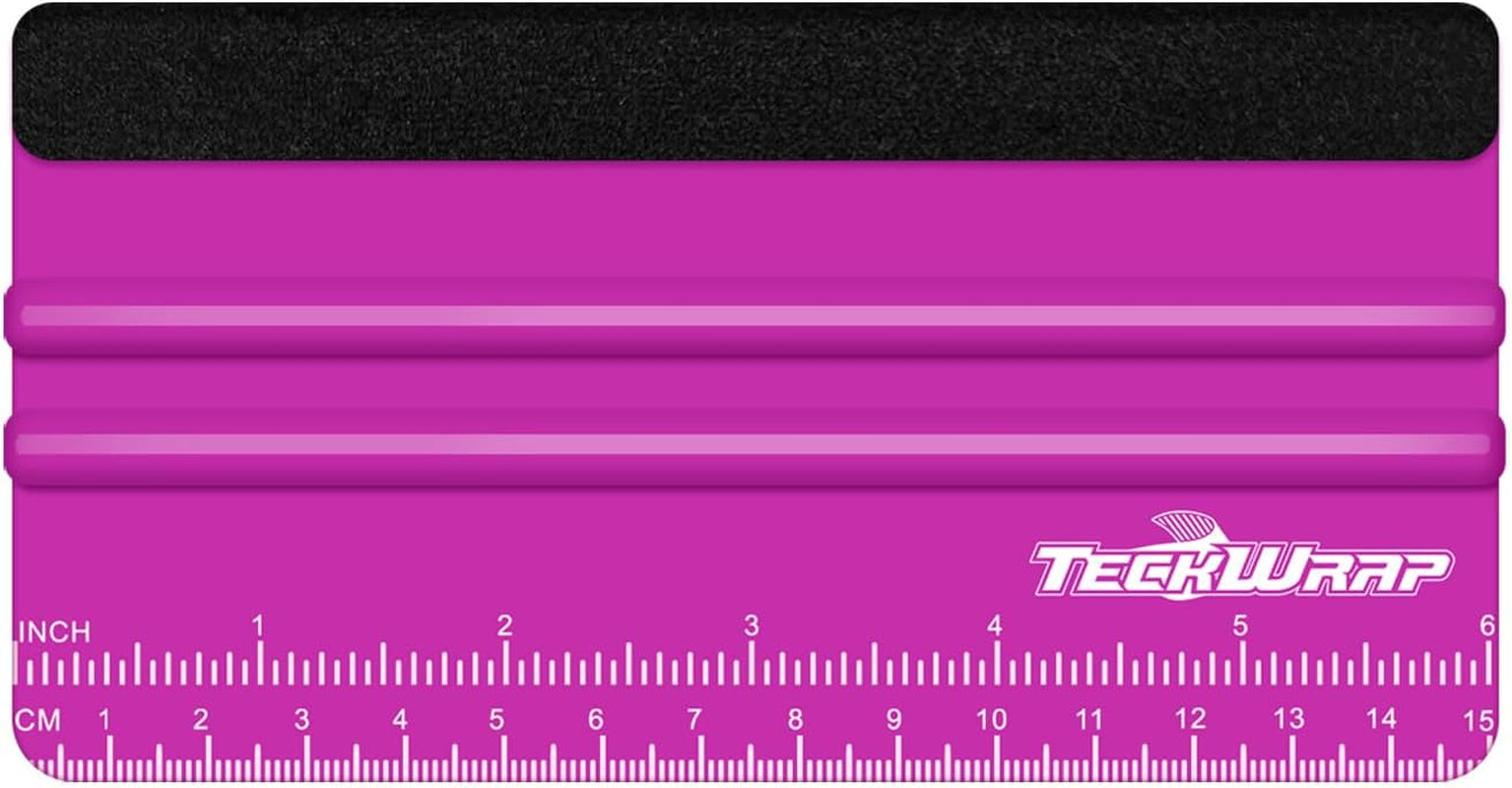 Professional Squeegee Tool for Vinyl Decals, Inkjet Vinyl Sticker Paper,And Wallpaper - 6"X2.9", Scratch-Free Application (Pitaya)