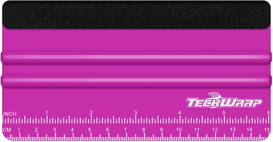 Professional Squeegee Tool for Vinyl Decals, Inkjet Vinyl Sticker Paper,And Wallpaper - 6"X2.9", Scratch-Free Application (Pitaya)