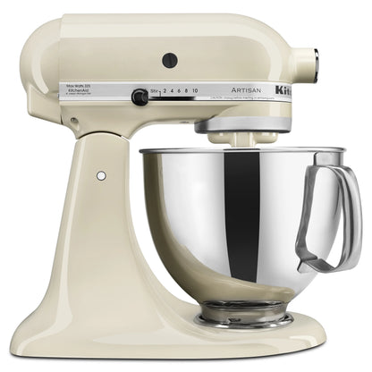 Artisan Series 5-Quart Tilt-Head Stand Mixer, Almond Cream with Flat Beater, Dough Hook, Whip