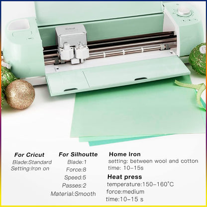 HTVRONT Heat Press Mat 15X15 & Black & White HTV Heat Transfer Vinyl Bundle: 36 Pack 12X10