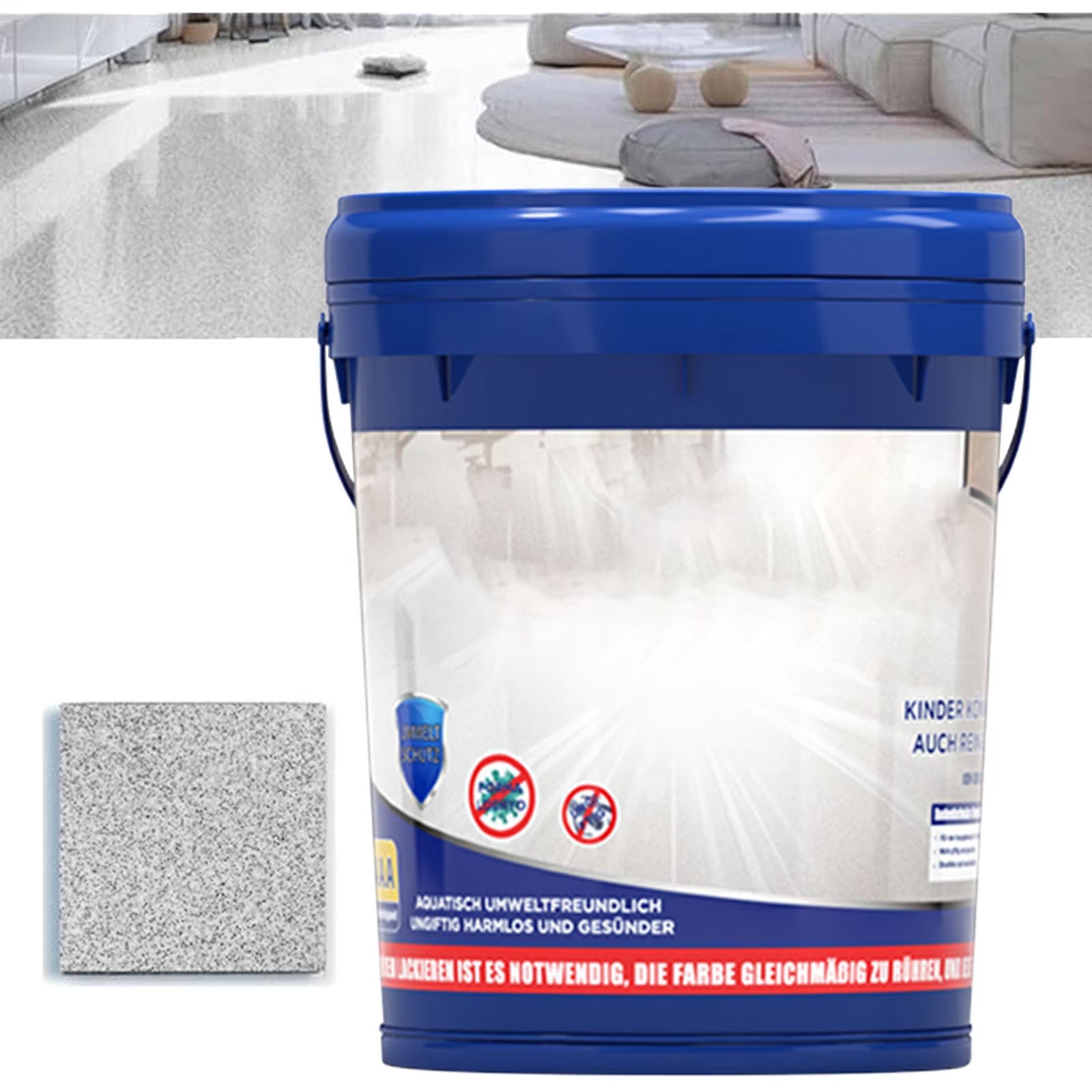 High Gloss Epoxy Floor Coating – 500Ml Waterproof Resin Coating for Indoor & Outdoor Use, Durable Surface Sealant for Concrete, Wood, Garage, and Basement Floors